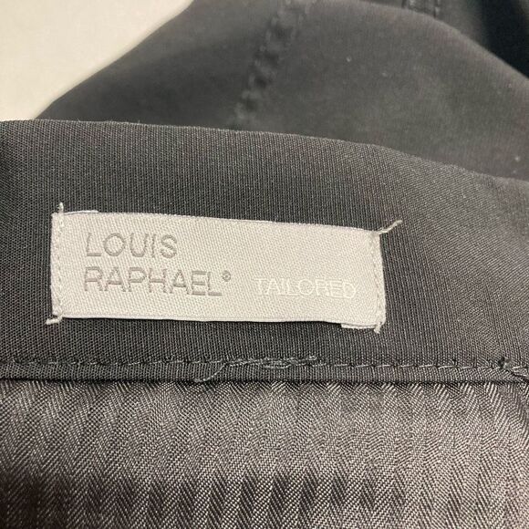 Louise Raphael‎ Men's Tailored Black Mid-Rise Zip-fly Chino Pants Size 33x30 - Picture 4 of 9